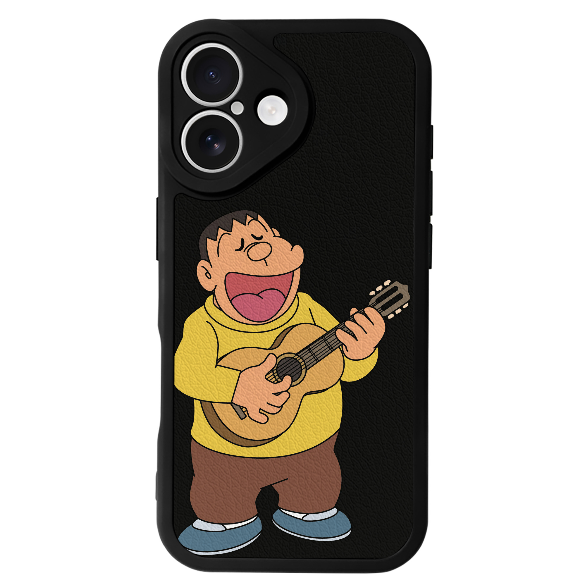 （画像用） ドラえもん 剛田武 Doraemon Gouta Takeshi 【iPhone 16シリーズ対応】シリコンスマホケース（レザー調） 材質：シリコン